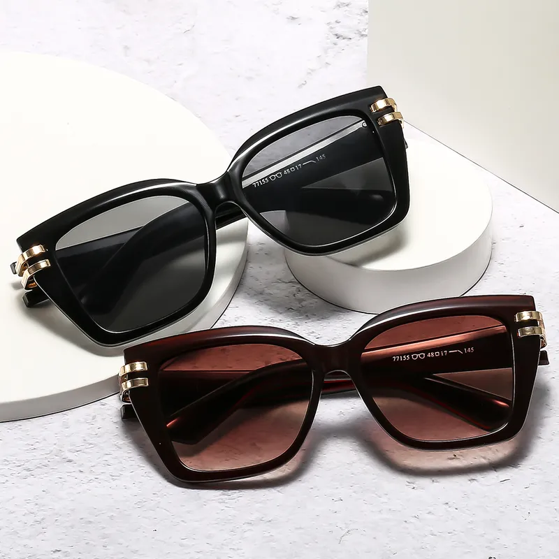 Miroir De Forme Spéciale Décontractée Rue Géométrique Ca Plein Cadre Femmes De Lunettes De Soleil