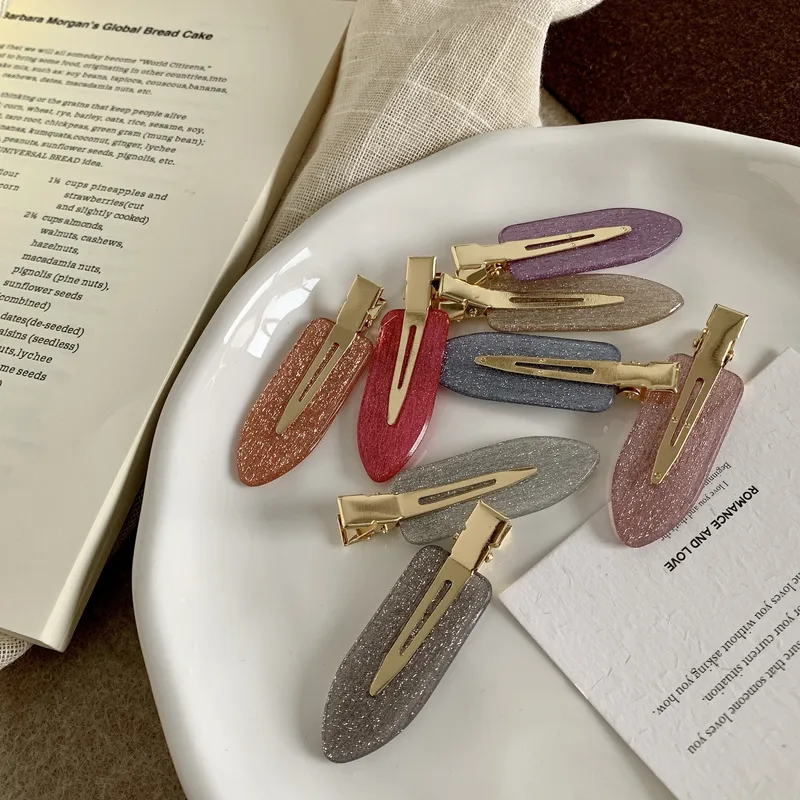 Femmes Géométrique Style IG Sucré Feuilles D'acétate Pince À Cheveux