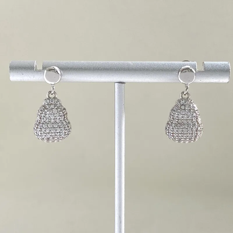 1 Paire Gourde Élégant Femme Commuer Laiton Boucles D'Oreilles