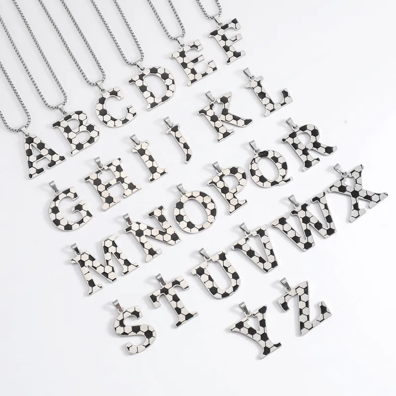 Letra Estilo Vintage Estilo Clásico Acero Inoxidable 304 Collar Colgante Enchapado Cierre Con Gatillo De Langosta