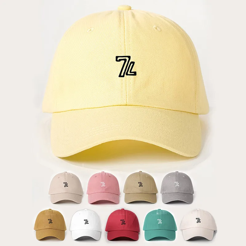 Unisexe Numéro Avant-Toit Incurvé Broderie Décontractée Style Simple Vêtement De Rue Casquette De Baseball