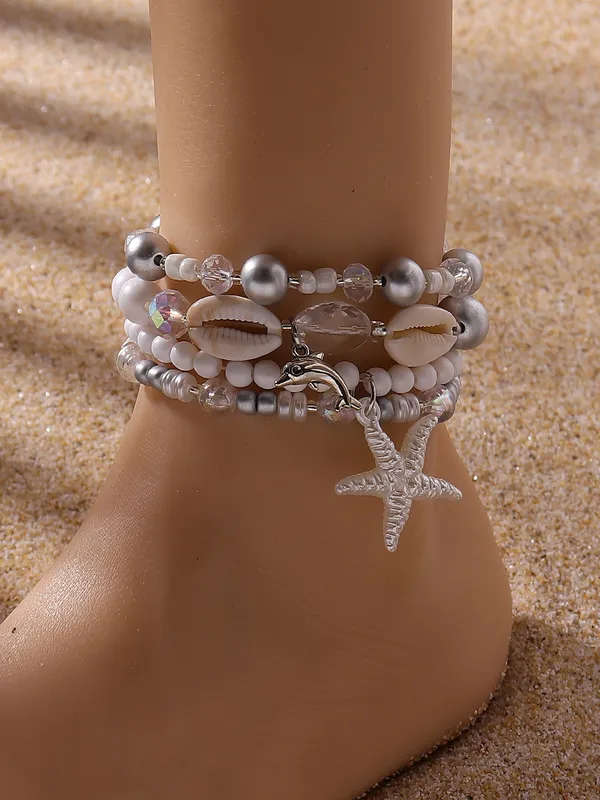 Plastic Zinc Alloy Hawaiian Animal Anklet