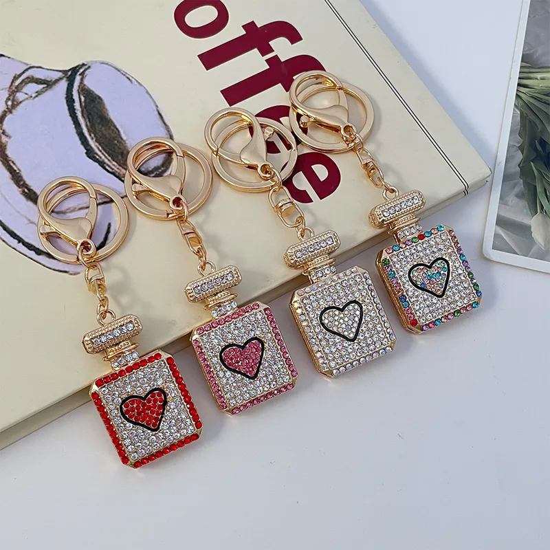 Style Coréen Alliage De Zinc Forme De Cœur Femmes Pendentif De Sac Porte-Clés