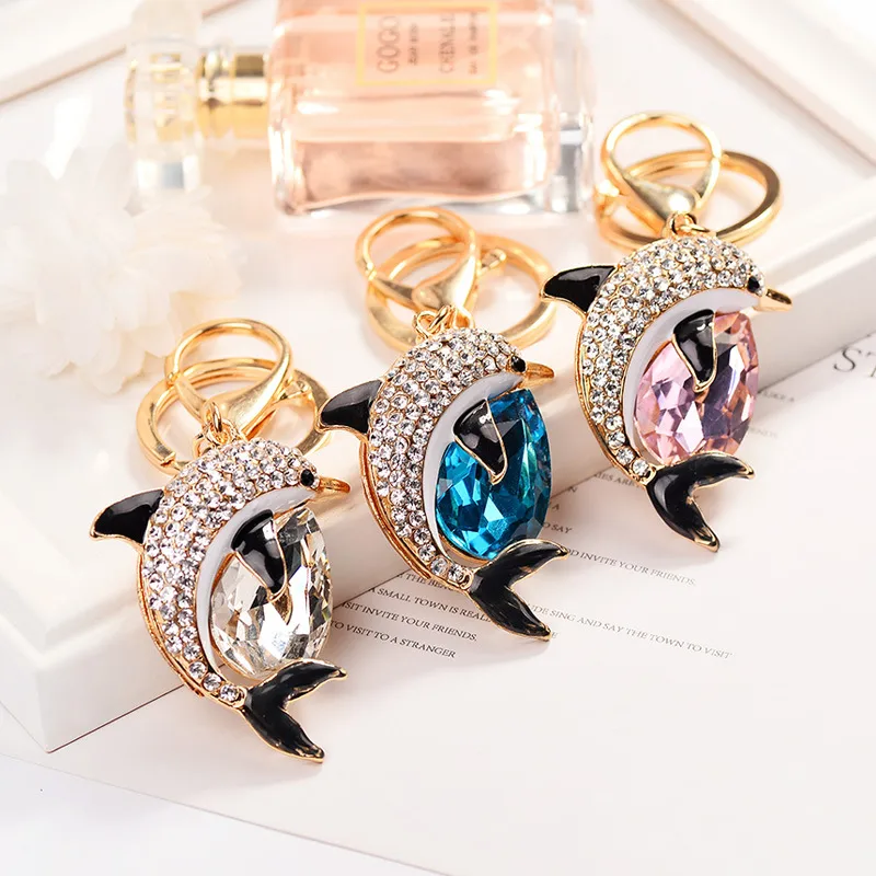 Cute Modern Style Zinc Alloy Dolphin Women's Bag Pendant Keychain