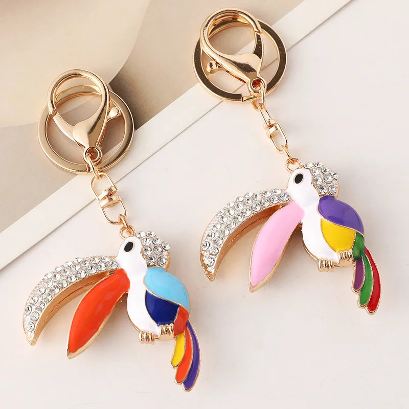 European Style Modern Style Alloy Bird Unisex Bag Pendant Keychain
