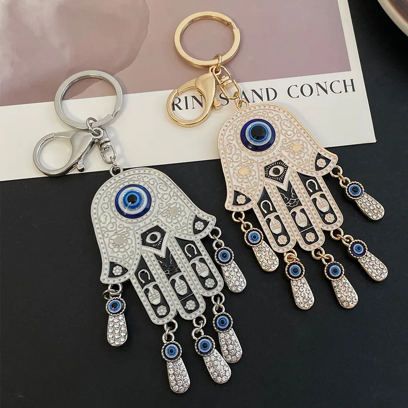 European Style Alloy Devil's Eye Unisex Bag Pendant Keychain