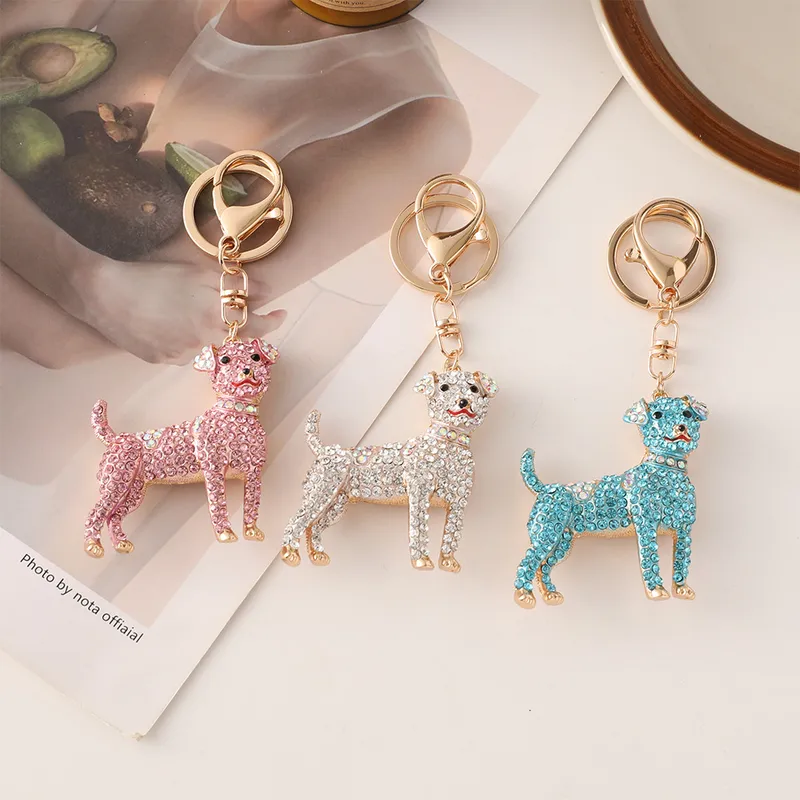 Cute Alloy Dog Unisex Bag Pendant Keychain
