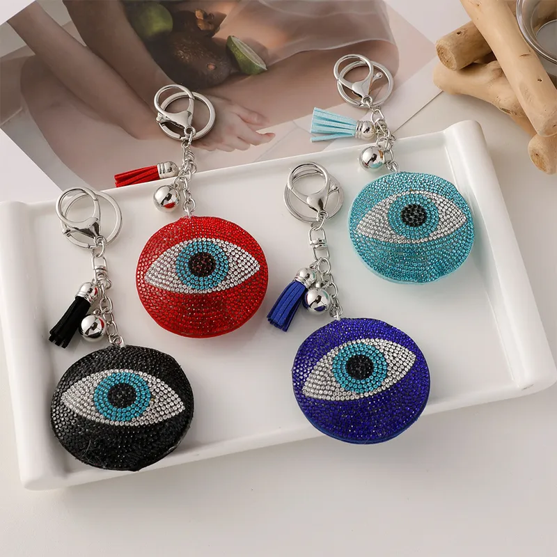 Estilo Moderno Aleación Ojo Del Diablo Hombres Colgante De Bolsa Llaveros