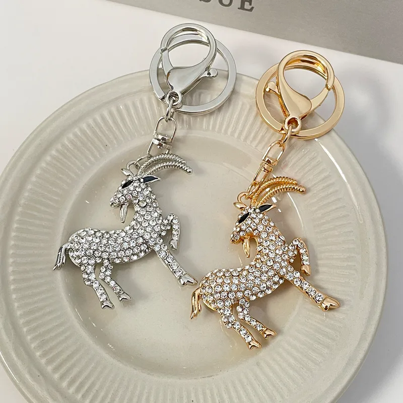 Cute Alloy Sheep Unisex Bag Pendant Keychain