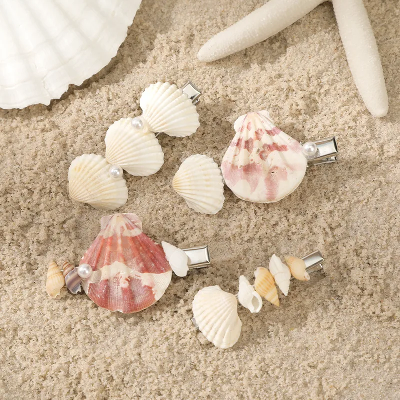 Mujeres Cascarón Estilo Simple Concha Pinza Para El Cabello