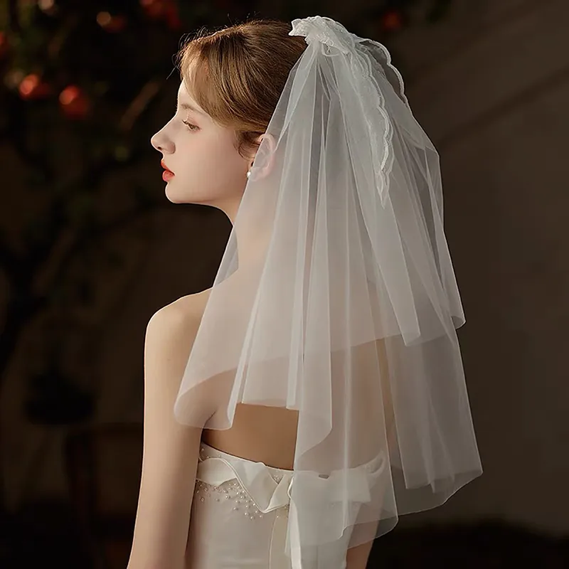 Women's Flower Lady Wedding Cloth Birdcage Veils