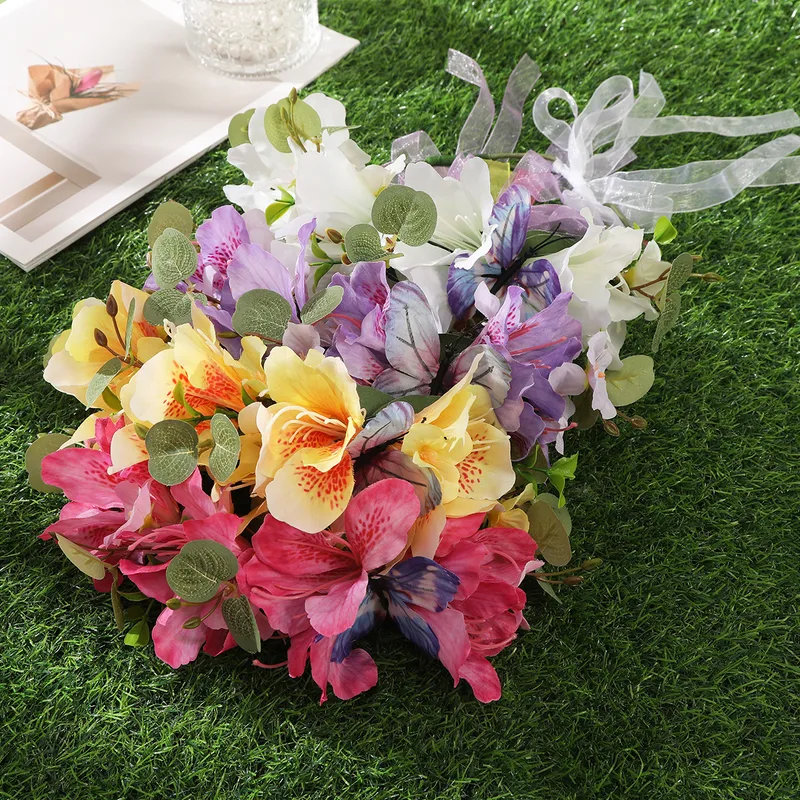 Mujeres Flor Señora El Plastico Guirnalda