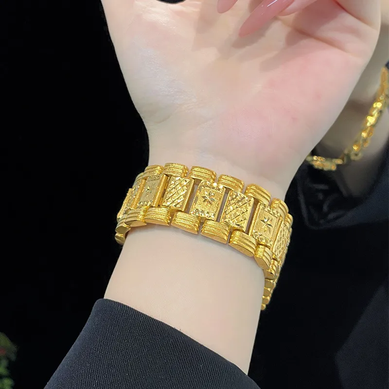 Geometric Hip-Hop Retro Alloy Bracelets Wholesale