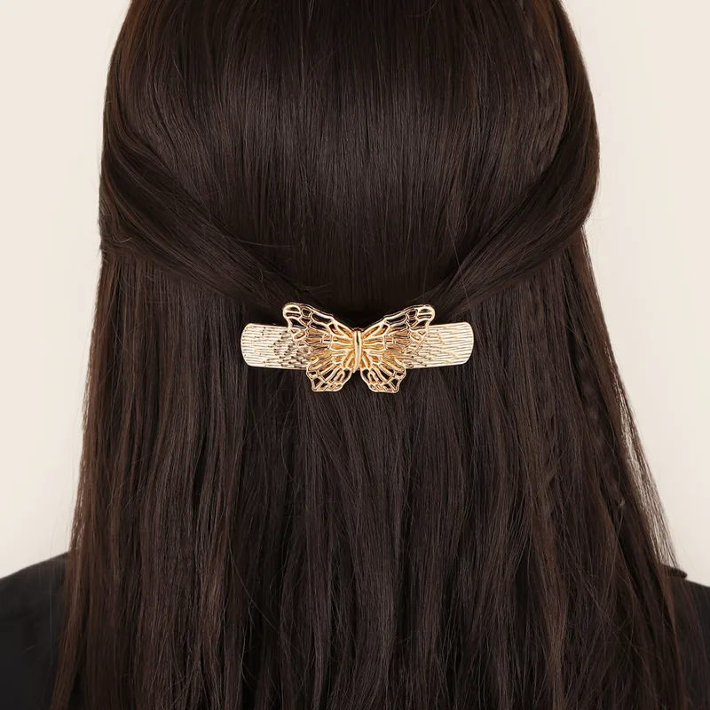 Femmes Papillon Élégant Femme Alliage Pince À Cheveux