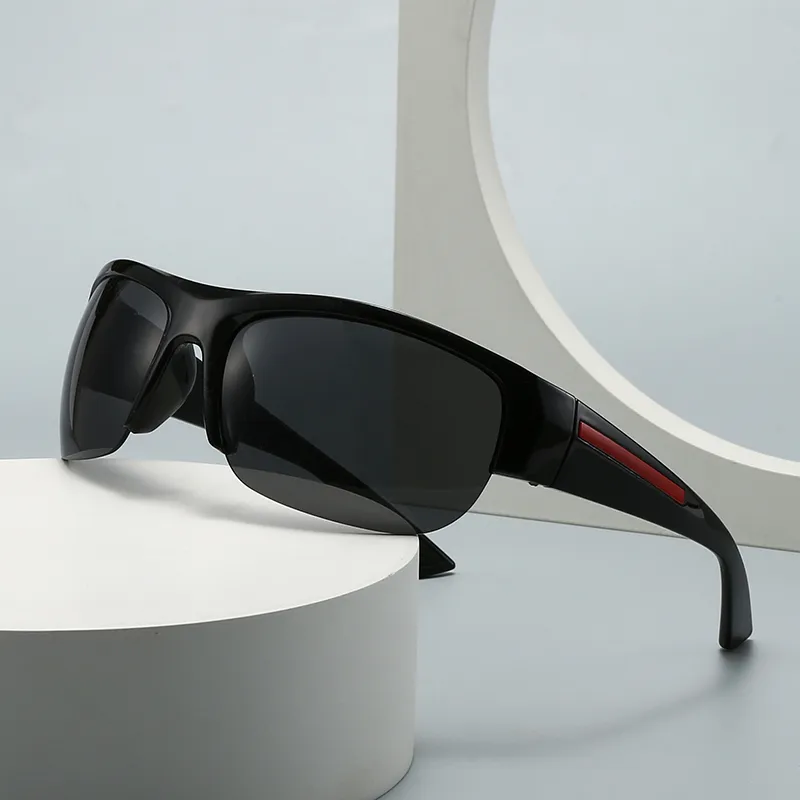Square Casual Modern Style Solid Color Pc Gradient Tinted Lenses Half Frame Women's Sunglasses