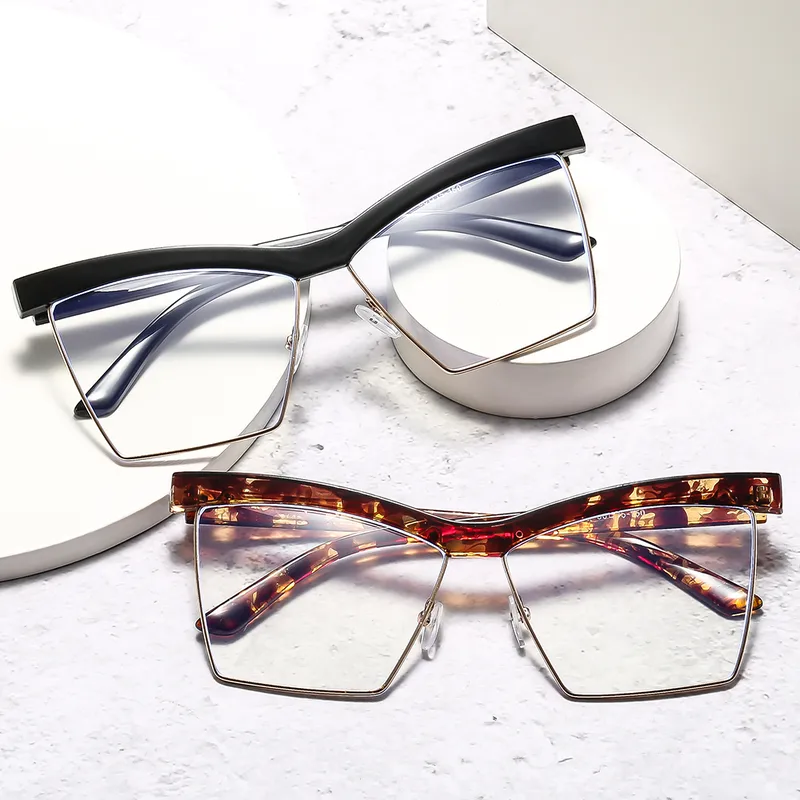 Miroir De Forme Spéciale Décontractée Couleur Unie Ca Plein Cadre Lunettes Optiques