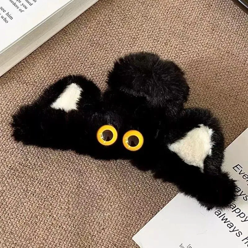 Chaton En Peluche Grip Femmes Automne Et Hiver Grand Requin  Ancien Rouge  Nouveau Updo Pince À Cheveux Carte De Cheveux Coiffe