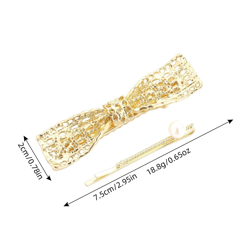 Mujeres Color Sólido Estilo Moderno Brillante Aleación Pinza Para El Cabello