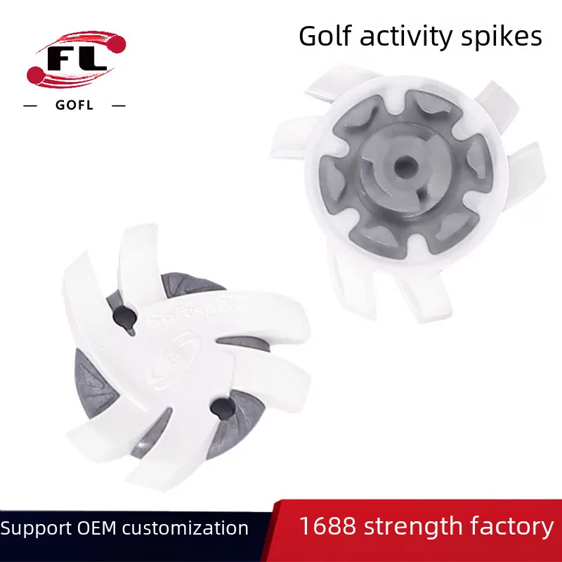 Buddha Sports Factory Direct Sales Golf Shoe Nails Golf Shoe Nails Fast Rotating Nails Vortex Type Seven Color Selection