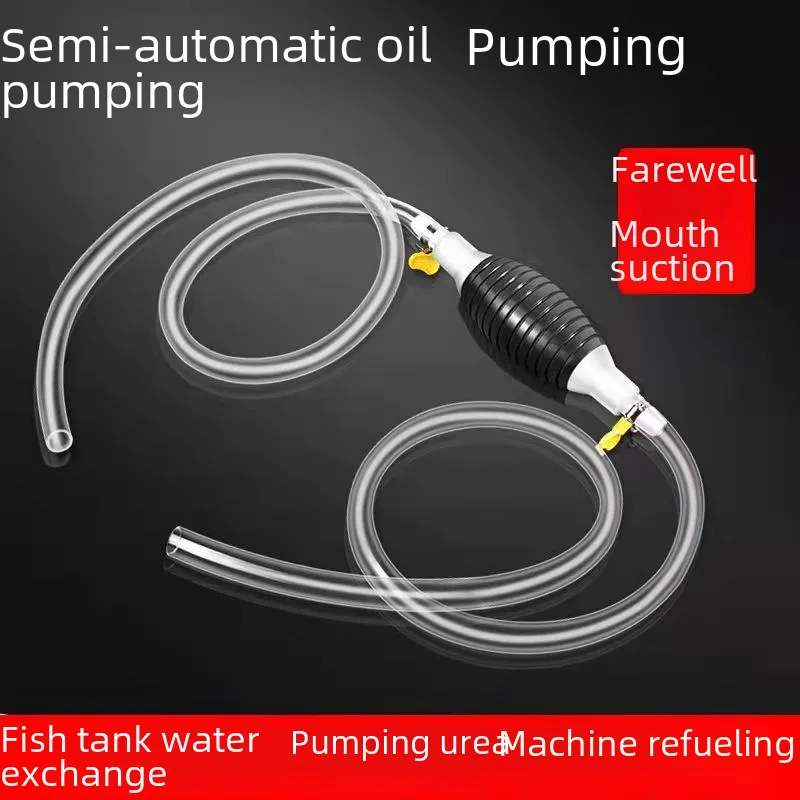 Manual  Gasoline Oil Suction Pump Tube Kit With Airbag And Metal Clamp For Car And Truck Fuel Oil Transfer