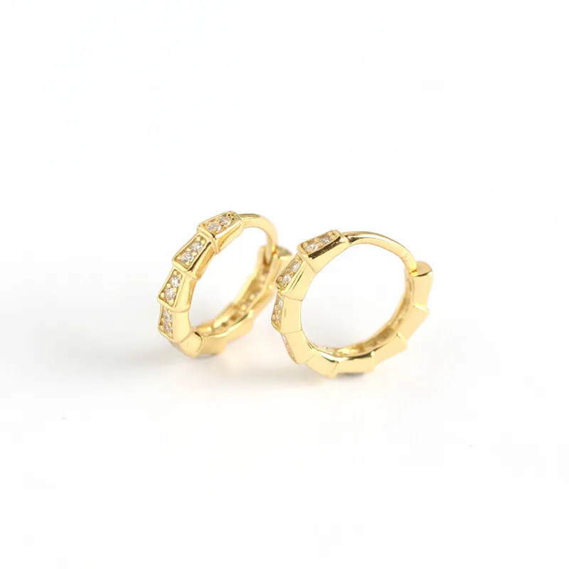 Géométrique Mode Argent Sterling 925 Gemme Placage Des Boucles D'Oreilles Boucles D'Oreilles