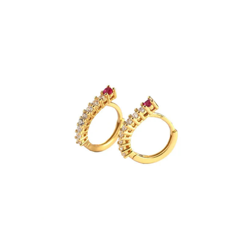 Geometric Fashion Gem Plating Earrings